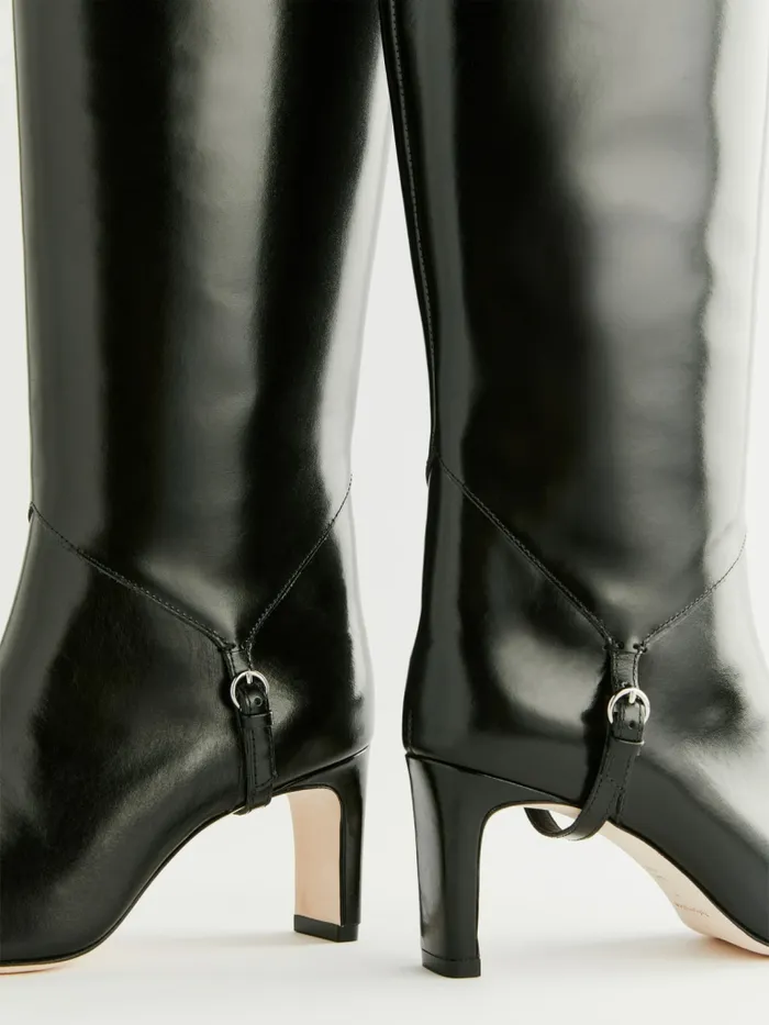 Reformation Boots Gaelle Knee Boot Black Leather 8211 Women Reformation Boots Gaelle Knee Boot Black Leather 8211 Women