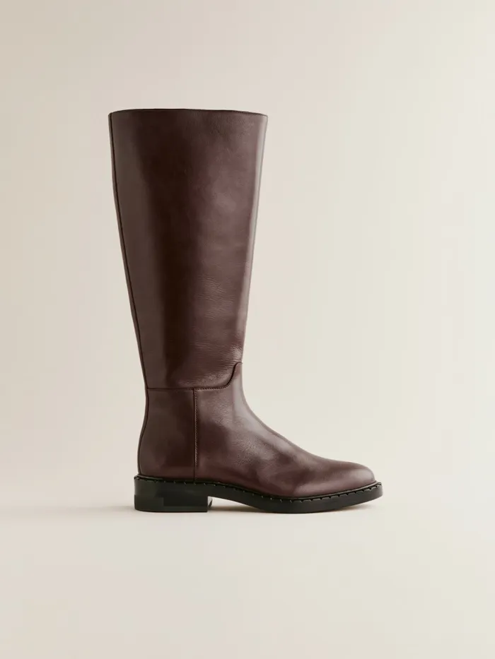 Reformation Boots Nancy Knee Boot Espresso Leather 8211 Women Reformation Boots Nancy Knee Boot Espresso Leather 8211 Women