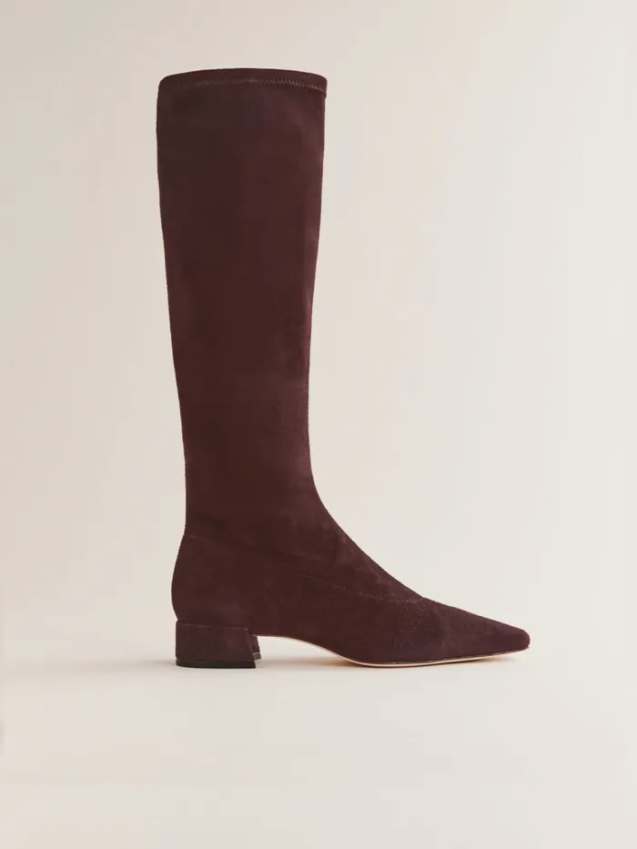 Reformation Boots Raven Knee Boot Espresso Stretch Suede 8211 Women Reformation Boots Raven Knee Boot Espresso Stretch Suede 8211 Women