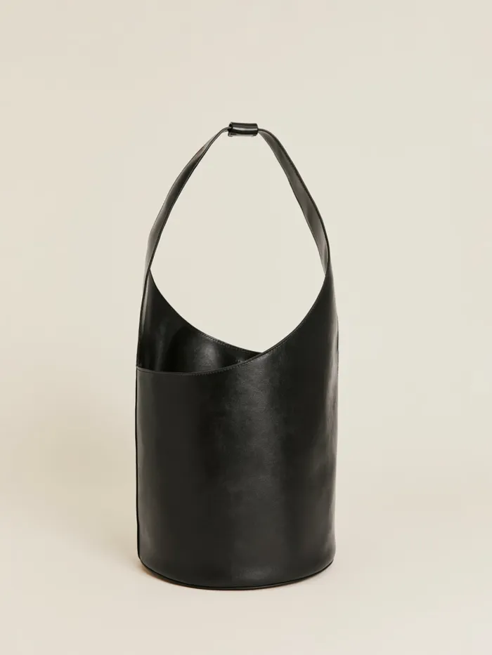 Reformation Bucket Bags Medium Silvana Bucket Bag Black Mirum Vegan Leather 8211 Women