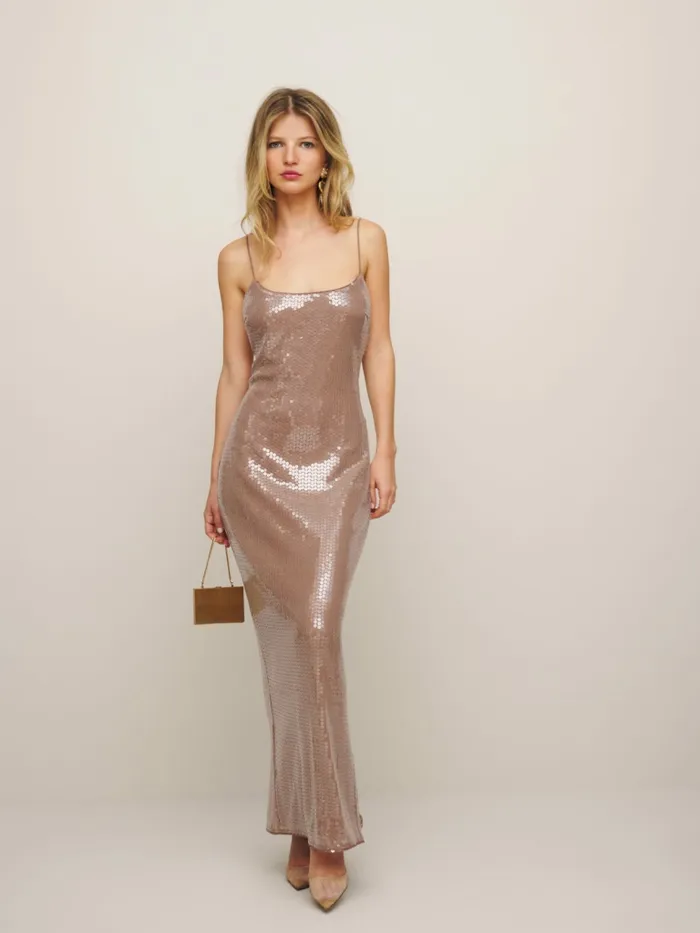 Reformation Dresses Bevelyn Dress Rose Gold 8211 Women Reformation Dresses Bevelyn Dress Rose Gold 8211 Women