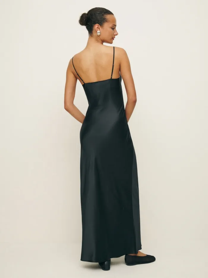Reformation Dresses Brie Silk Dress Black 8211 Women Reformation Dresses Brie Silk Dress Black 8211 Women