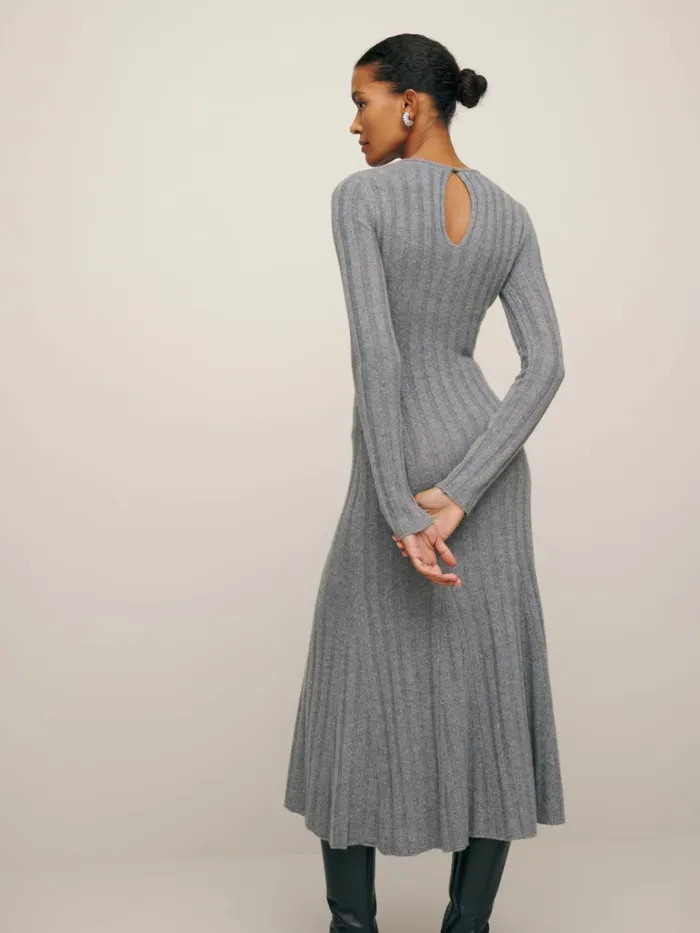 Reformation Dresses Evan Cashmere Sweater Dress Dark Grey 8211 Women Reformation Dresses Evan Cashmere Sweater Dress Dark Grey 8211 Women
