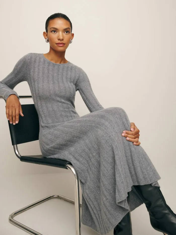 Reformation Dresses Evan Cashmere Sweater Dress Dark Grey 8211 Women Reformation Dresses Evan Cashmere Sweater Dress Dark Grey 8211 Women
