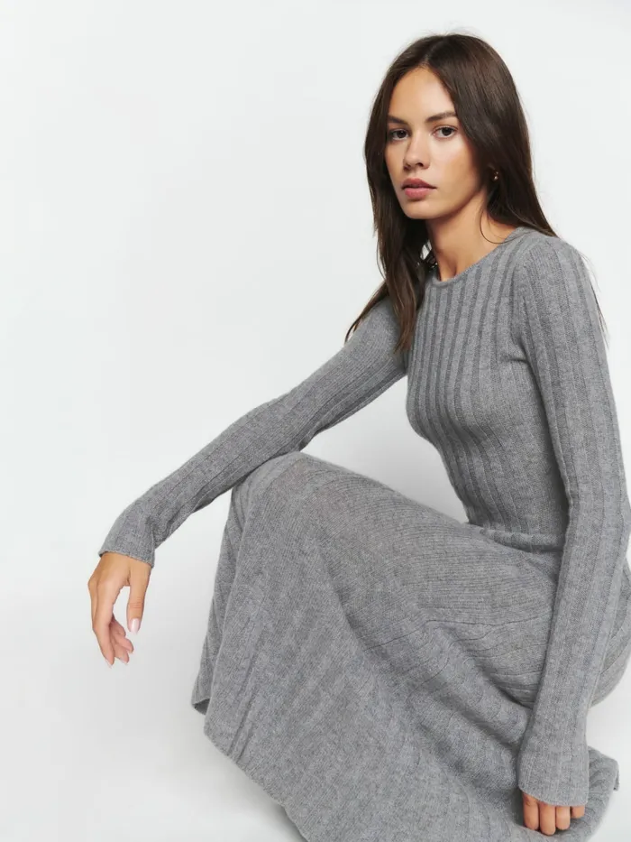 Reformation Dresses Evan Cashmere Sweater Dress Dark Grey 8211 Women Reformation Dresses Evan Cashmere Sweater Dress Dark Grey 8211 Women