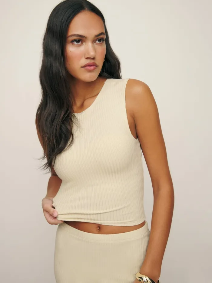 Reformation Dresses Hays Knit Two Piece Bone 8211 Women Reformation Dresses Hays Knit Two Piece Bone 8211 Women