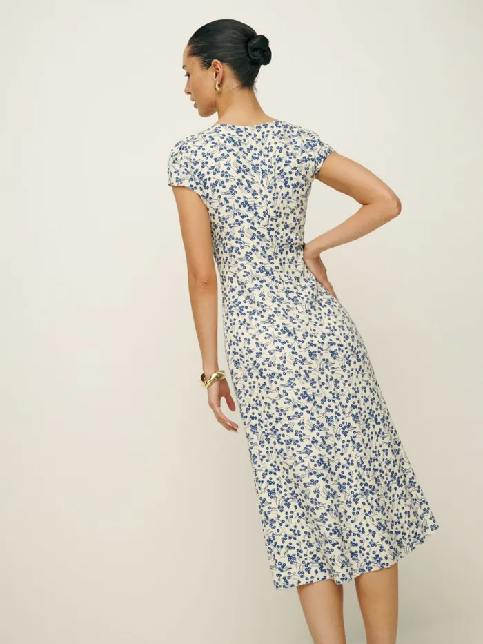 Reformation Dresses Iva Dress Santorini 8211 Women Reformation Dresses Iva Dress Santorini 8211 Women
