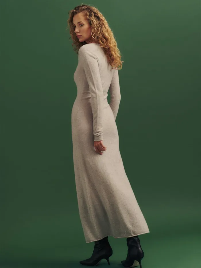 Reformation Dresses Jennita Cashmere Dress Barley 8211 Women