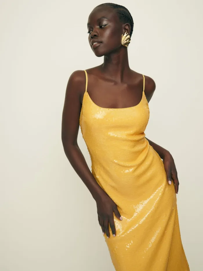 Reformation Dresses Mariska Dress Ochre 8211 Women