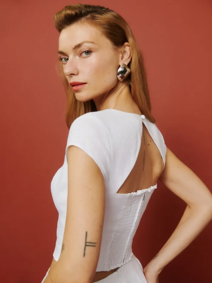 Reformation Dresses Savannah Linen Two Piece White 8211 Women Reformation Dresses Savannah Linen Two Piece White 8211 Women