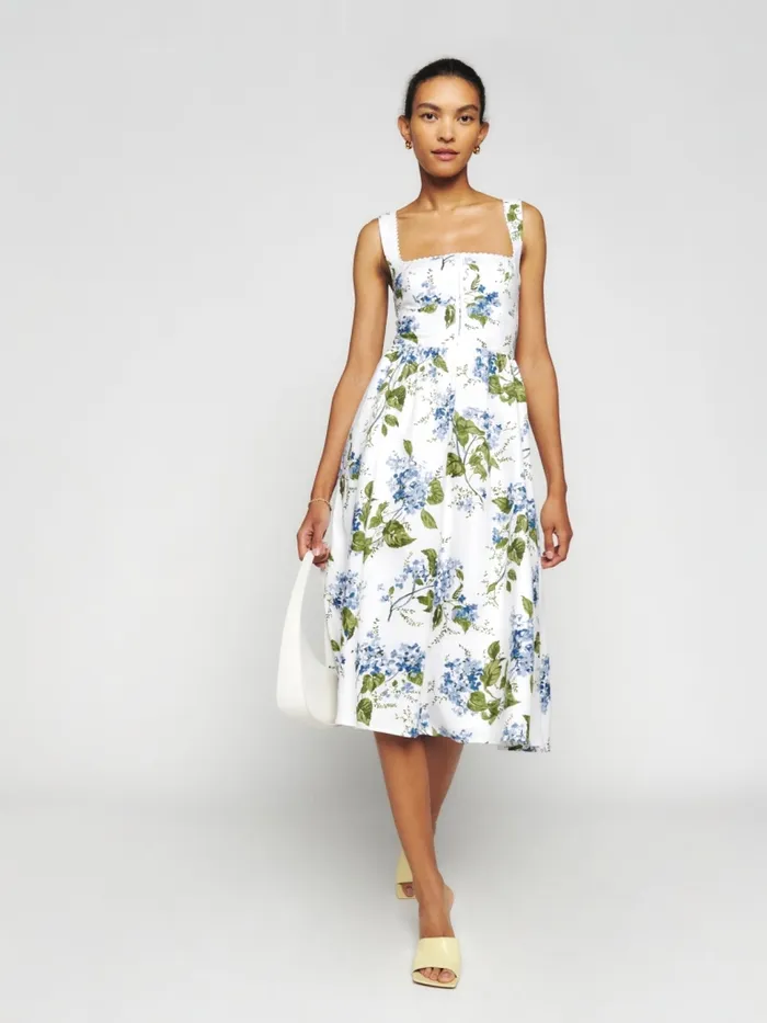 Reformation Dresses Tagliatelle Linen Dress Riviera 8211 Women Reformation Dresses Tagliatelle Linen Dress Riviera 8211 Women