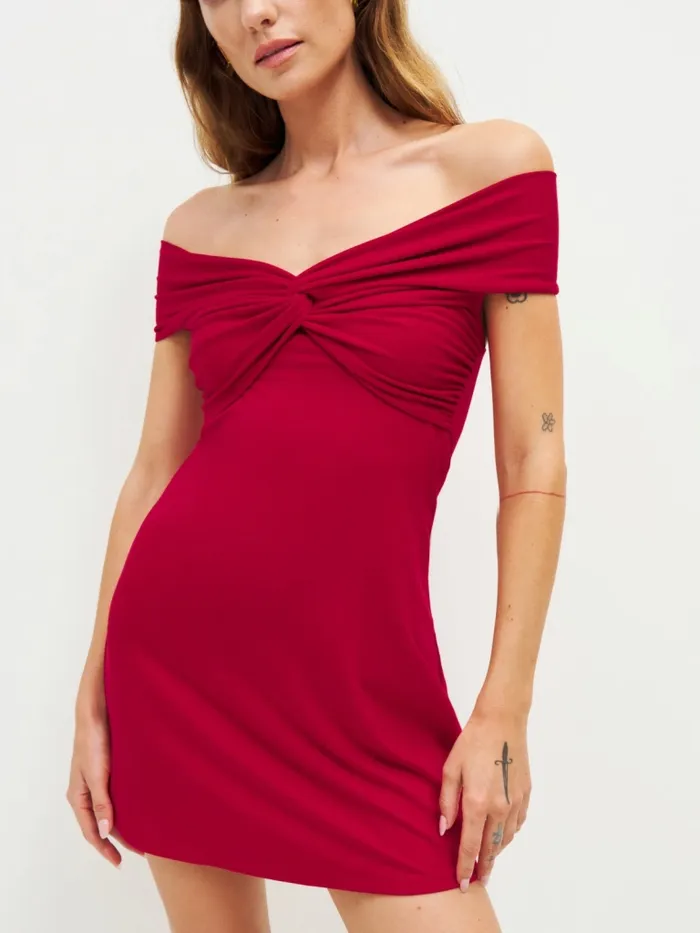 Reformation Dresses Vida Knit Dress Cherry 8211 Women Reformation Dresses Vida Knit Dress Cherry 8211 Women