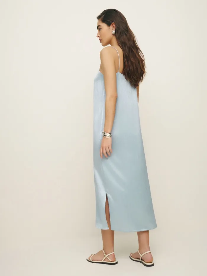 Reformation Dresses Yoshe Dress Mineral Crinkle 8211 Women Reformation Dresses Yoshe Dress Mineral Crinkle 8211 Women