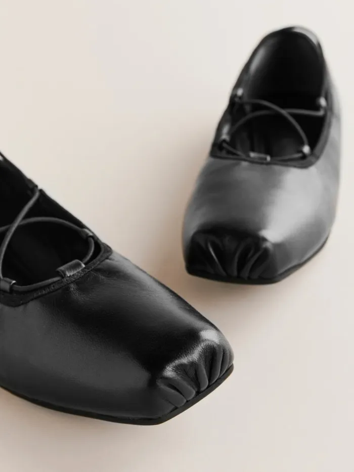 Reformation Flats Barbara Ballet Flat Black Leather 8211 Women Reformation Flats Barbara Ballet Flat Black Leather 8211 Women
