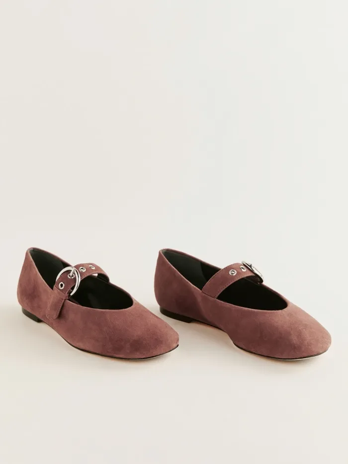 Reformation Flats Bethany Ballet Flat Walnut Suede 8211 Women Reformation Flats Bethany Ballet Flat Walnut Suede 8211 Women