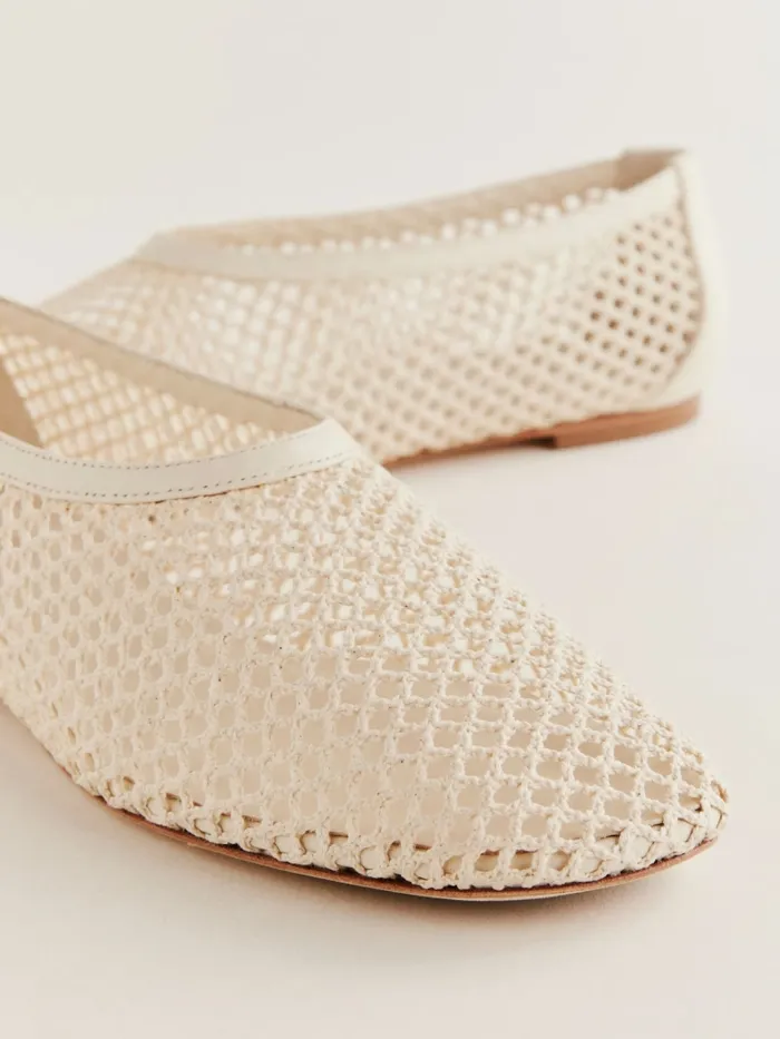Reformation Flats Britt Ballet Flat Ivory Crochet 8211 Women Reformation Flats Britt Ballet Flat Ivory Crochet 8211 Women
