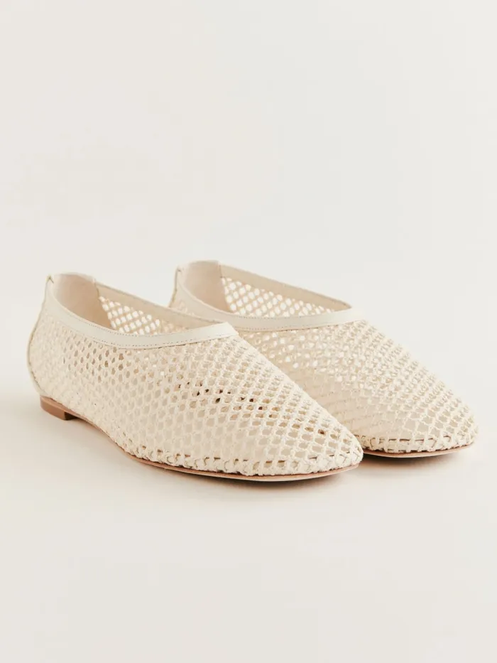 Reformation Flats Britt Ballet Flat Ivory Crochet 8211 Women Reformation Flats Britt Ballet Flat Ivory Crochet 8211 Women