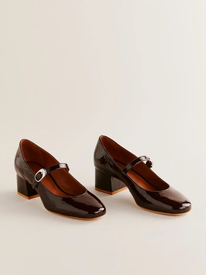 Reformation Heels Max Block Heel Rum Raisin Crinkle Patent 8211 Women Reformation Heels Max Block Heel Rum Raisin Crinkle Patent 8211 Women