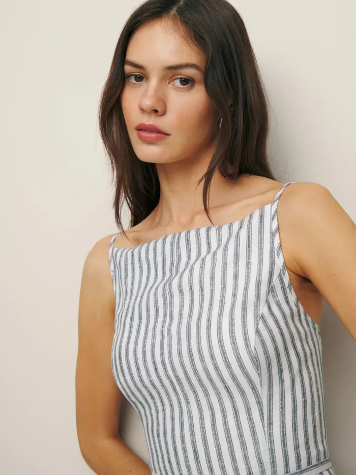 Reformation Jumpsuits Petites Ciara Linen Jumpsuit Antibes Stripe 8211 Women Reformation Jumpsuits Petites Ciara Linen Jumpsuit Antibes Stripe 8211 Women
