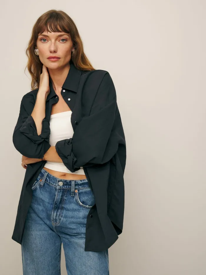 Reformation Outerwear Layne Jacket Black 8211 Women