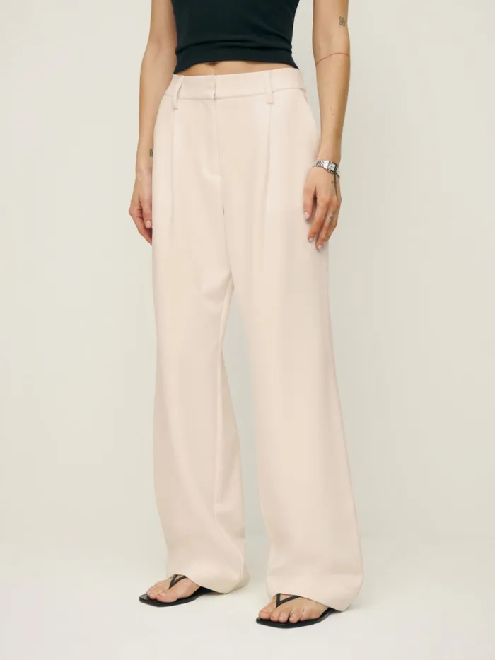 Reformation Pants Alex Pant Cream 8211 Women