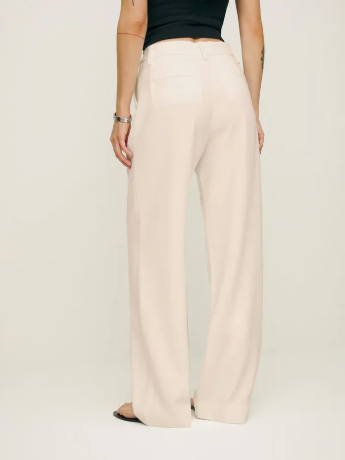 Reformation Pants Alex Pant Cream 8211 Women