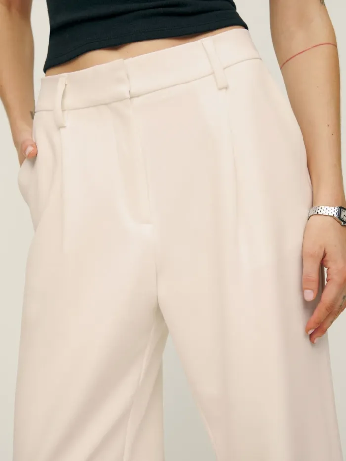 Reformation Pants Alex Pant Cream 8211 Women