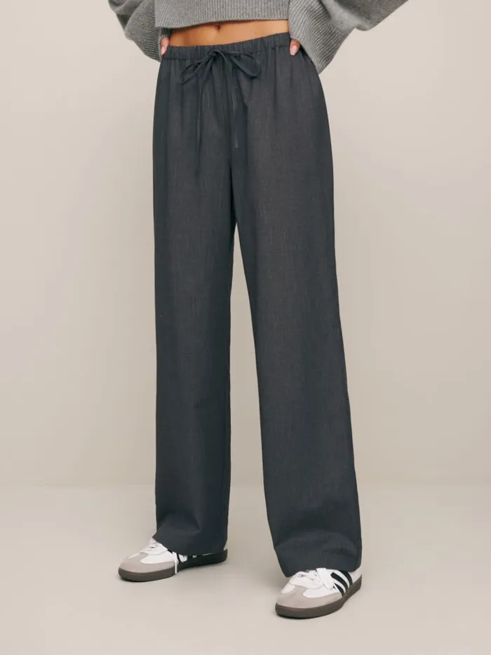 Reformation Pants Olina Pant Charcoal 8211 Women