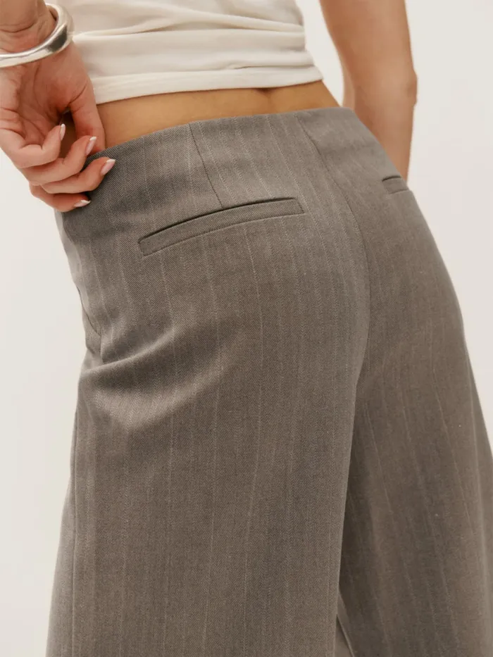 Reformation Pants Vida Low Rise Pant Porcini 8211 Women
