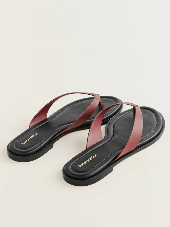 Reformation Sandals Jessie Thong Sandal Ruby Black 8211 Women Reformation Sandals Jessie Thong Sandal Ruby Black 8211 Women
