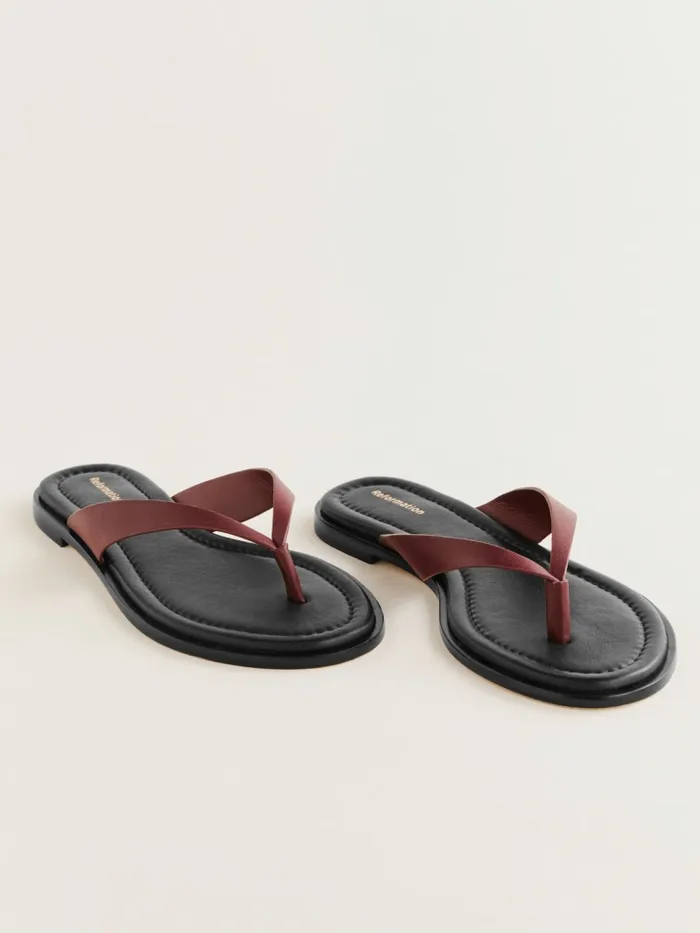 Reformation Sandals Jessie Thong Sandal Ruby Black 8211 Women Reformation Sandals Jessie Thong Sandal Ruby Black 8211 Women