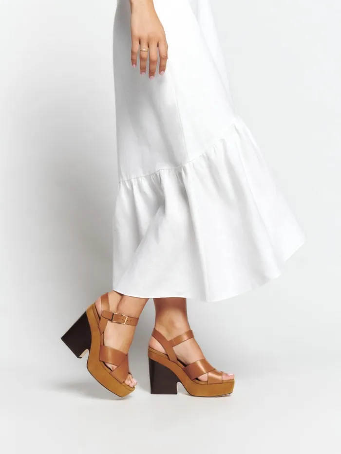 Reformation Sandals Juna Platform Sandal Pecan 8211 Women