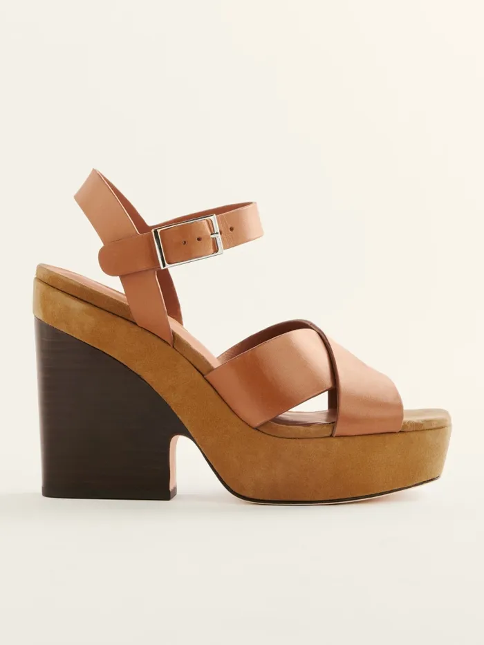 Reformation Sandals Juna Platform Sandal Pecan 8211 Women Reformation Sandals Juna Platform Sandal Pecan 8211 Women