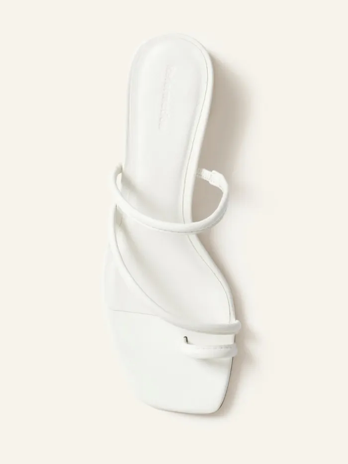 Reformation Sandals Meena Toe Ring Block Heel Sandal White 8211 Women Reformation Sandals Meena Toe Ring Block Heel Sandal White 8211 Women