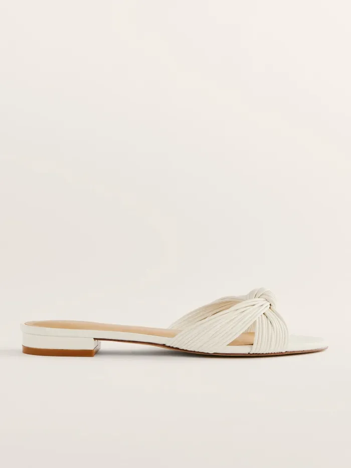 Reformation Sandals Peridot Mignon Knot Flat Sandal White 8211 Women Reformation Sandals Peridot Mignon Knot Flat Sandal White 8211 Women