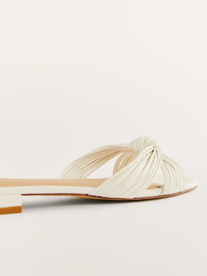 Reformation Sandals Peridot Mignon Knot Flat Sandal White 8211 Women Reformation Sandals Peridot Mignon Knot Flat Sandal White 8211 Women