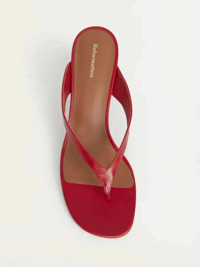 Reformation Sandals Sophie Heeled Sandal Scarlet 8211 Women Reformation Sandals Sophie Heeled Sandal Scarlet 8211 Women
