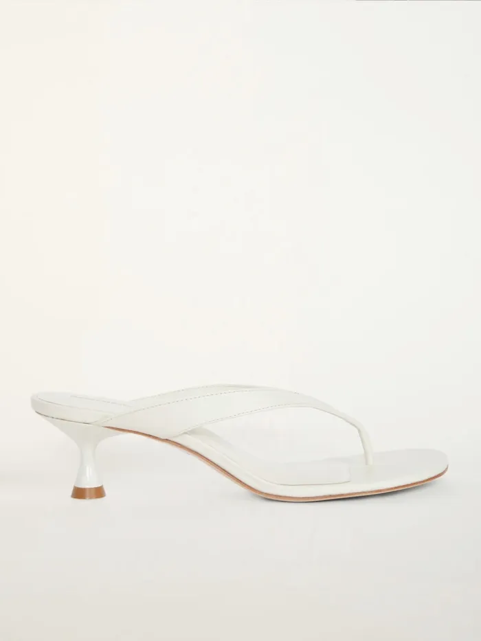 Reformation Sandals Sophie Heeled Sandal White Leather 8211 Women
