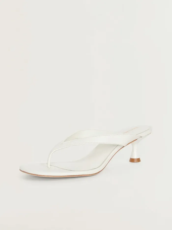 Reformation Sandals Sophie Heeled Sandal White Leather 8211 Women Reformation Sandals Sophie Heeled Sandal White Leather 8211 Women