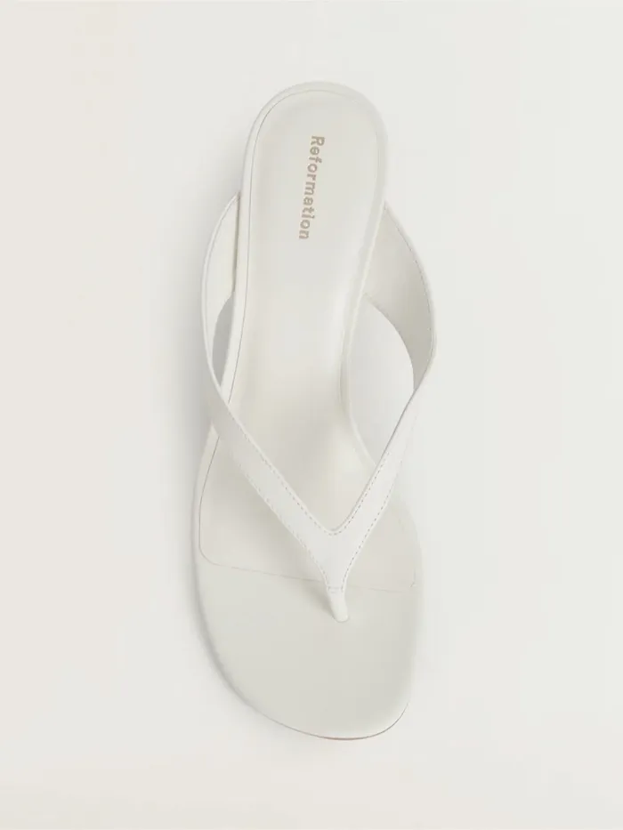 Reformation Sandals Sophie Heeled Sandal White Leather 8211 Women Reformation Sandals Sophie Heeled Sandal White Leather 8211 Women