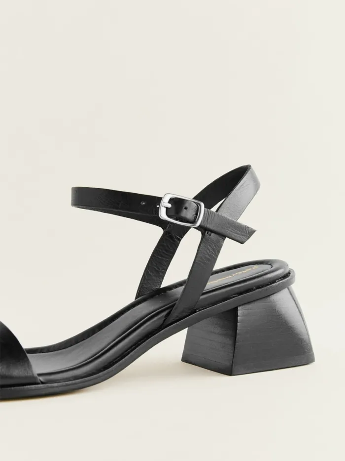 Reformation Sandals Stephanie Heeled Sandal Black Leather 8211 Women Reformation Sandals Stephanie Heeled Sandal Black Leather 8211 Women