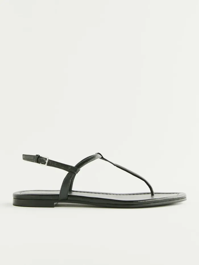 Reformation Sandals Thea Tstrap Flat Sandal Black Leather 8211 Women Reformation Sandals Thea Tstrap Flat Sandal Black Leather 8211 Women
