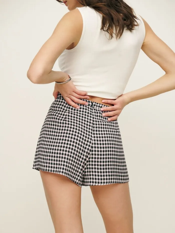 Reformation Shorts Chloe Short April Check 8211 Women
