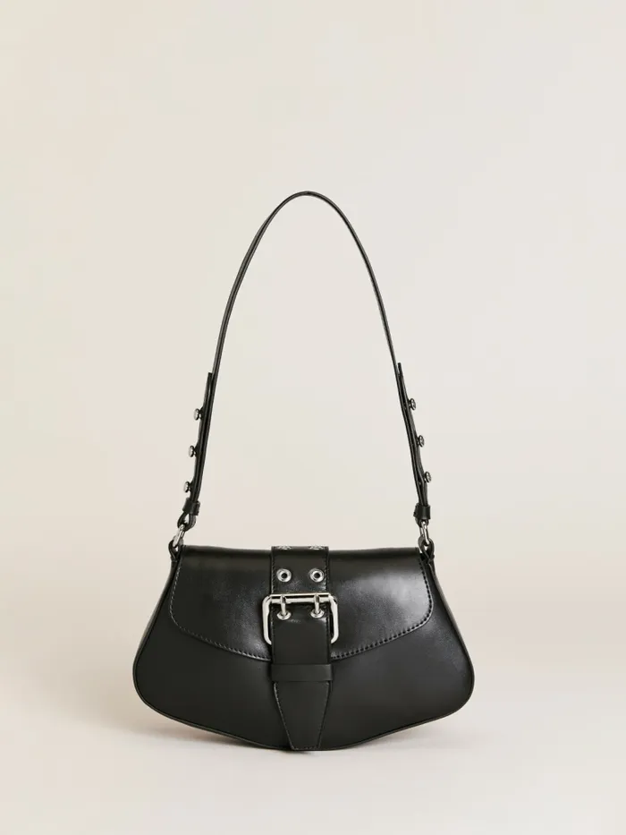 Reformation Shoulder Bags Rafaella Shoulder Bag Black Leather 8211 Women