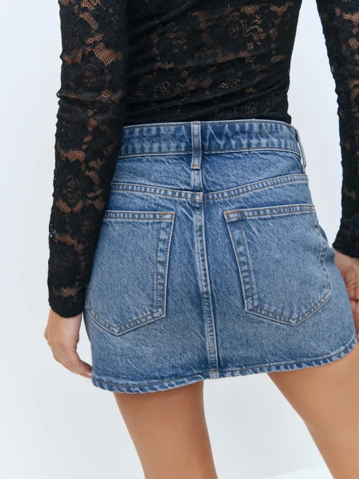 Reformation Skirts Hazel Denim Mini Skirt Colorado 8211 Women Reformation Skirts Hazel Denim Mini Skirt Colorado 8211 Women