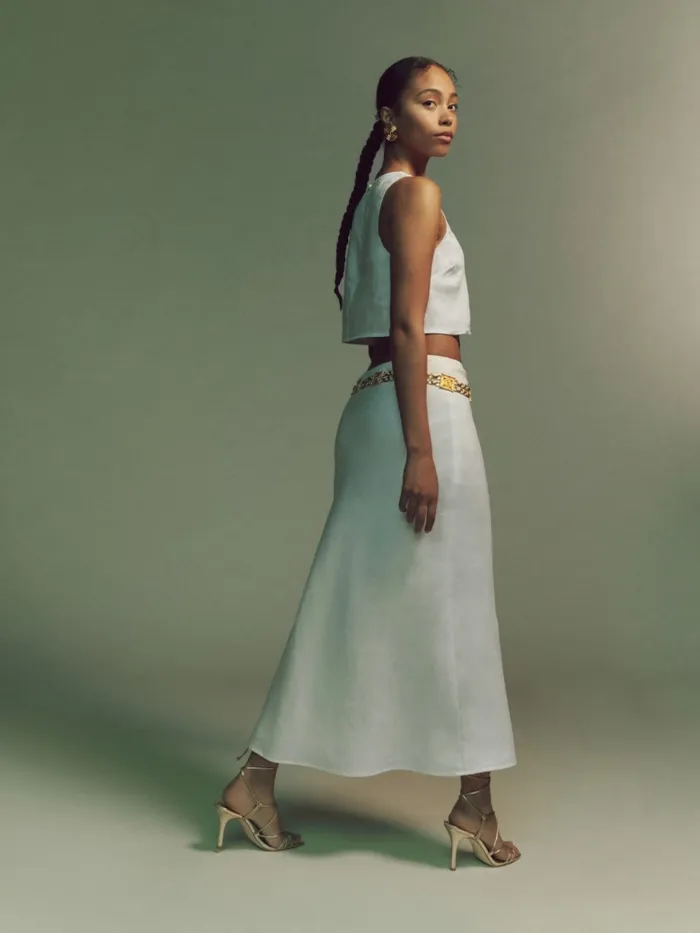 Reformation Skirts Layla Linen Skirt White 8211 Women Reformation Skirts Layla Linen Skirt White 8211 Women