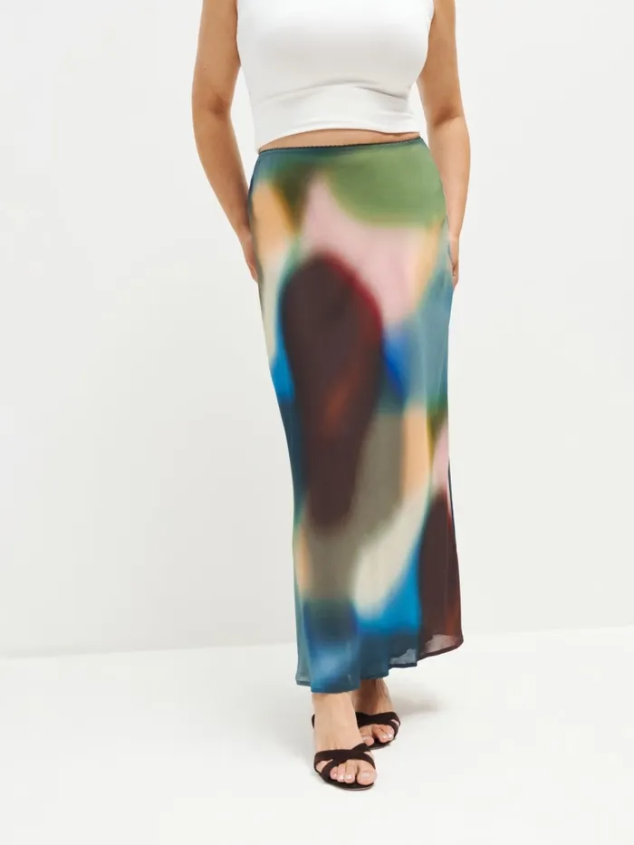 Reformation Skirts Layla Skirt Es Blur 8211 Women Reformation Skirts Layla Skirt Es Blur 8211 Women
