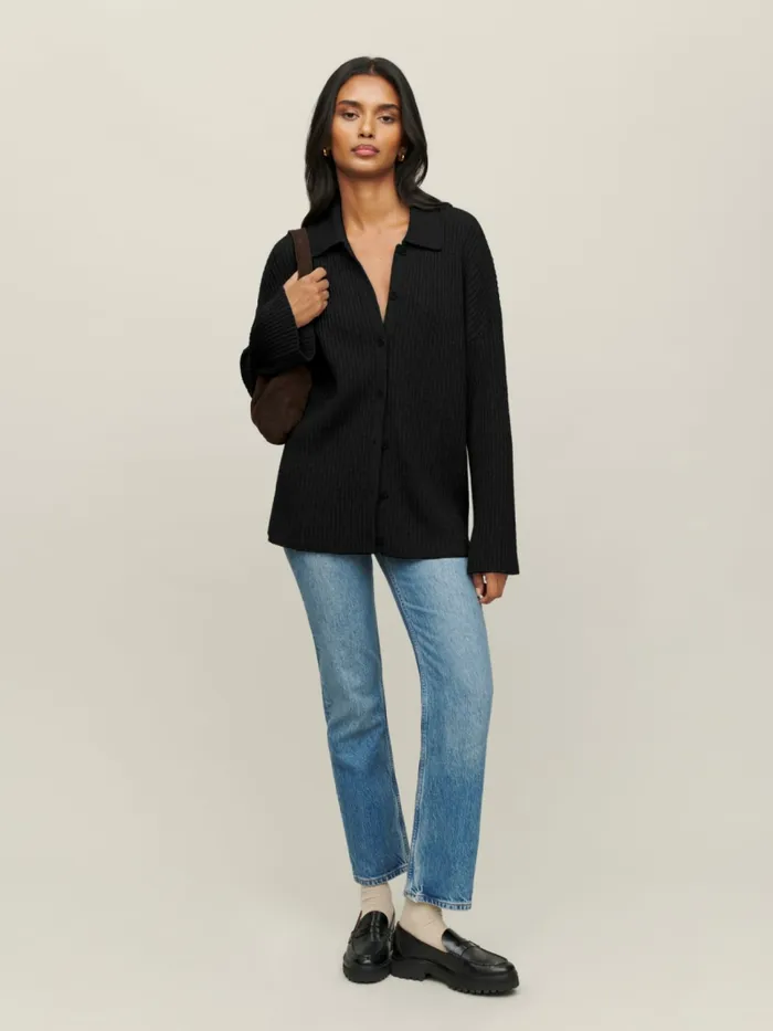 Reformation Sweaters Fantino Cashmere Collared Cardigan Black 8211 Women Reformation Sweaters Fantino Cashmere Collared Cardigan Black 8211 Women
