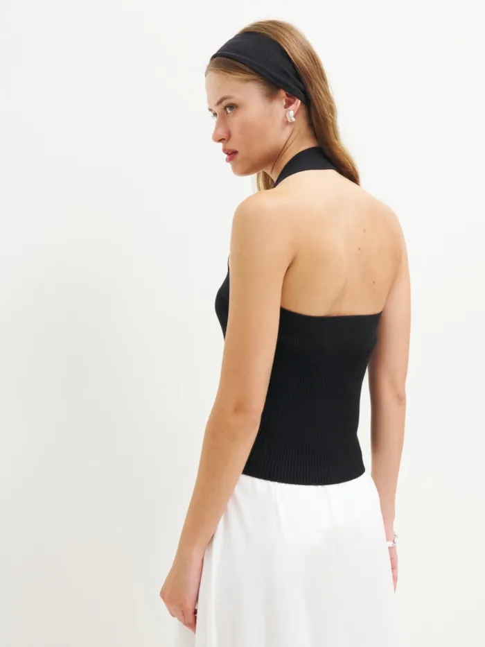 Reformation Sweaters Galina Cotton Sweater Tank Black 8211 Women Reformation Sweaters Galina Cotton Sweater Tank Black 8211 Women