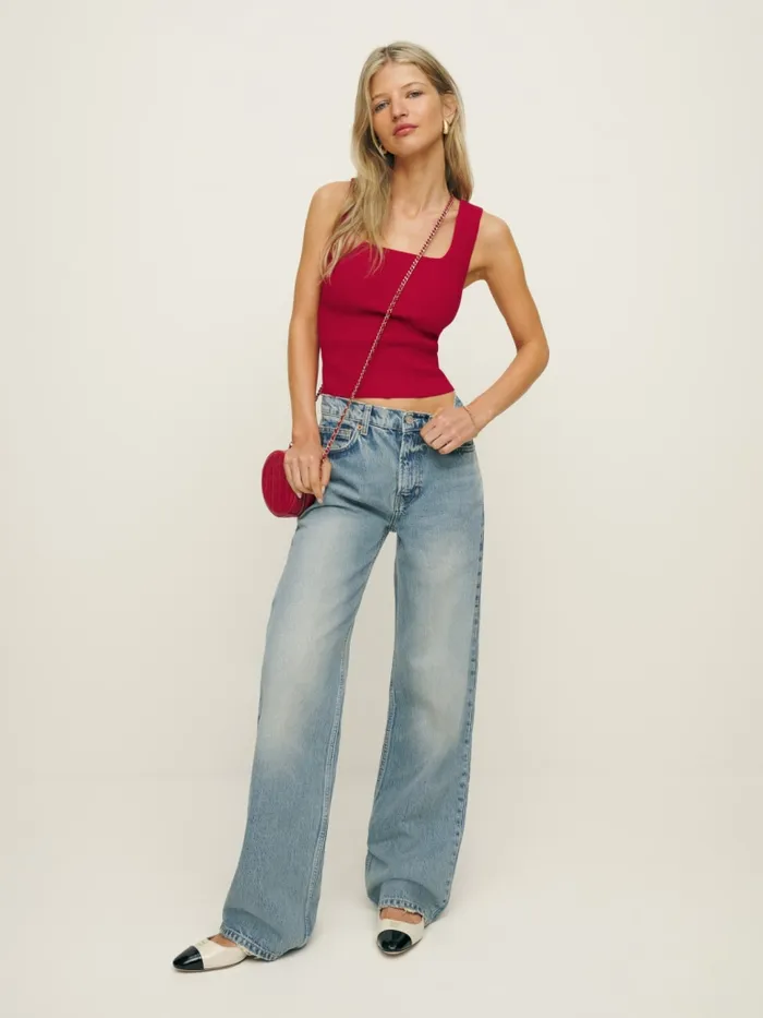 Reformation Sweaters Julia Ribbed Sweater Tank Lipstick 8211 Women Reformation Sweaters Julia Ribbed Sweater Tank Lipstick 8211 Women